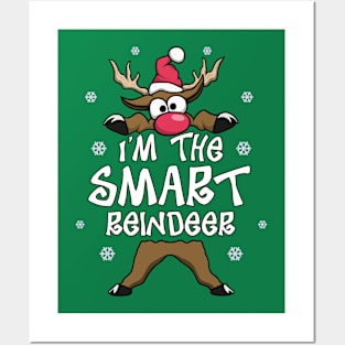 I’m The Smart Reindeer Family Matching Christmas Pajamas Posters and Art